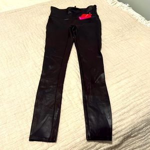 New Spanx Shape brown shiny leggings
